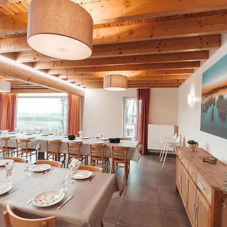 Le Loup Gris - 35 Pers - Vue-Wellness, Butgenbach-Malmedyヴィラ エクステリア 写真