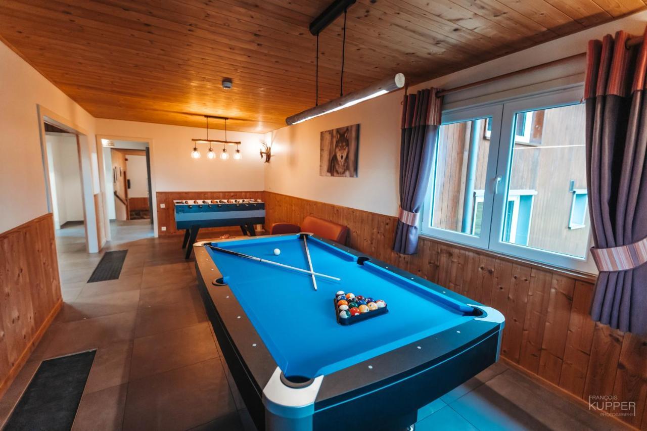 Le Loup Gris - 35 Pers - Vue-Wellness, Butgenbach-Malmedyヴィラ エクステリア 写真